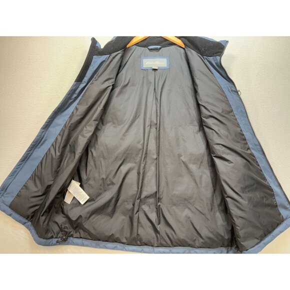 Eddie Bauer Mens Puffer Vest Size L Navy Blue Insulated Full Zip Pockets Quilted - Picture 4 of 10